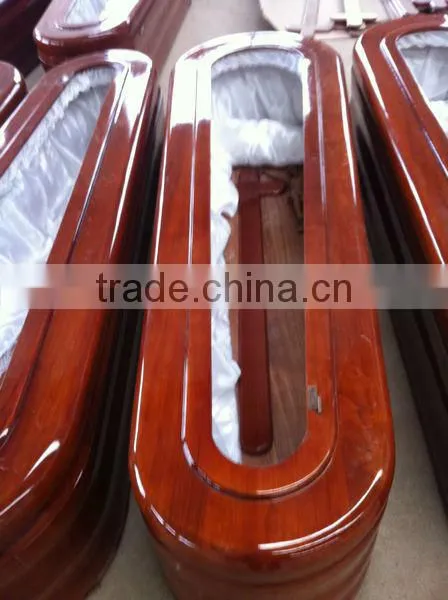 Spain Style antique cheap wooden coffin
