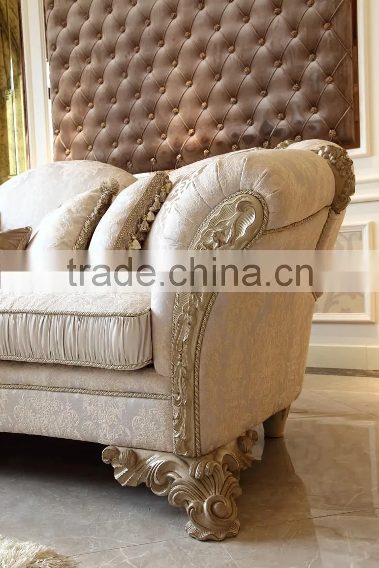 YB66 antique design sofa set for home furniture/French Leaf Antique design sofa set