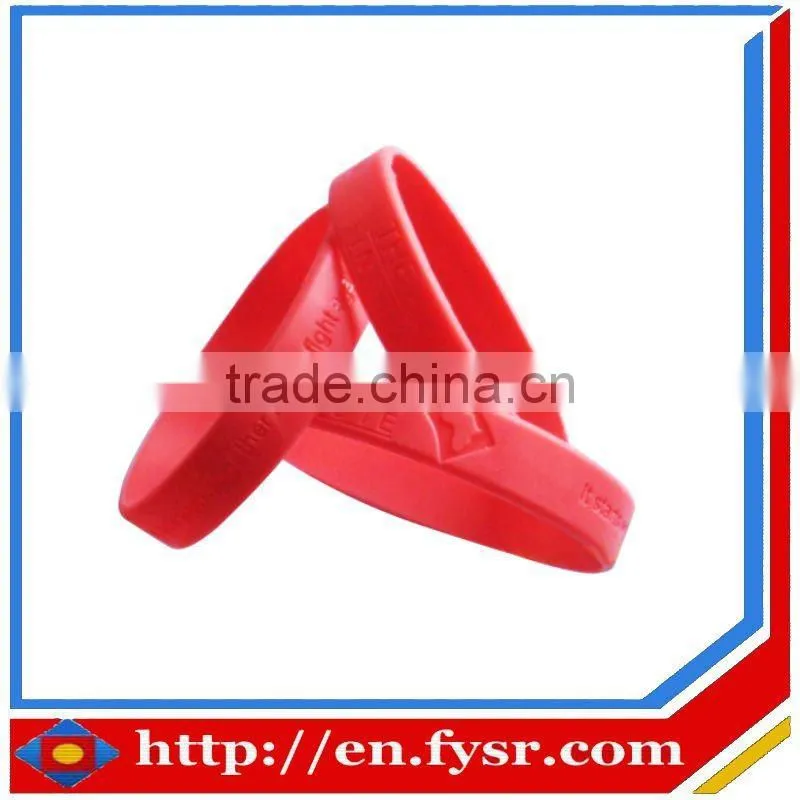 2016 new promotion 20cm silicone bracelet for publicity