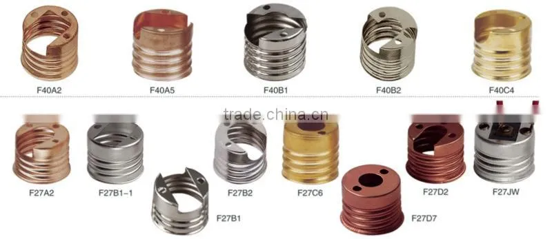 E27 lamp fitting brass screw shell