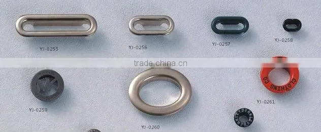 small sizes and colors of metal grommet eyelets with high quality