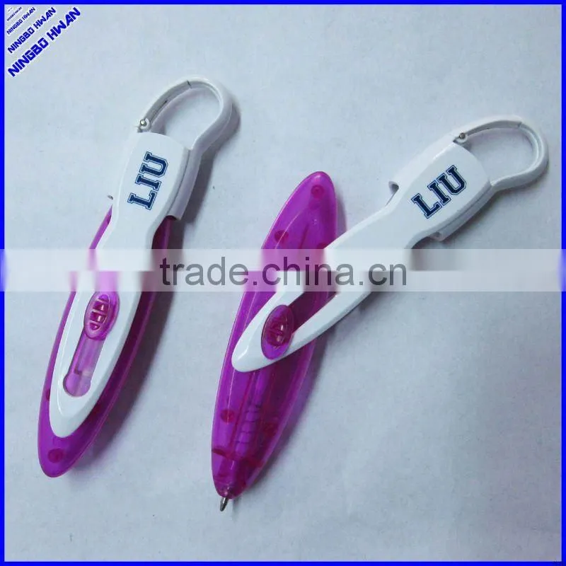 660012 transparent promotional carabiner pen