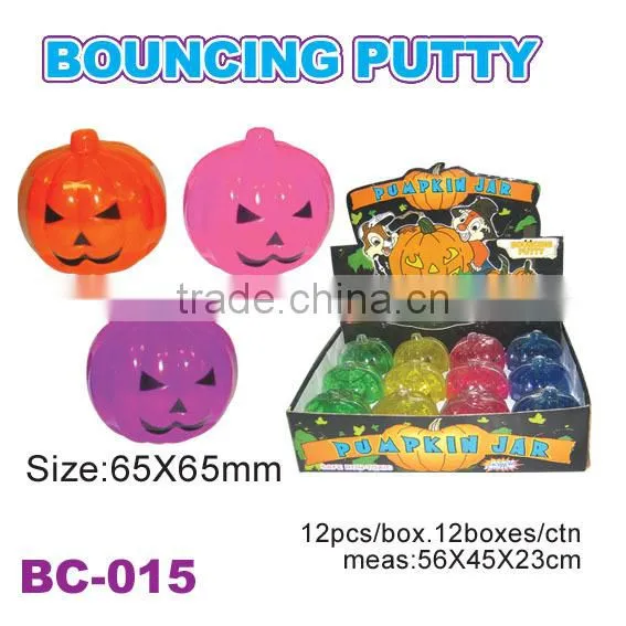 New Halloween Pumpkin Jar Putty Toys