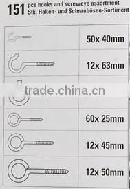 151 pc. Eye Bolt Assortment Assortment box