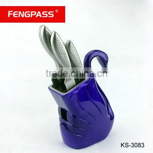 Top quanlity ceramic knives set decorative knife holder (671-713-216)