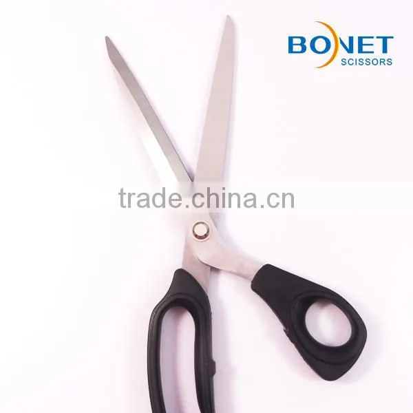 S14007 LFGB certificated 10" stainless steel plastic handle tailor heated scissors for fabric