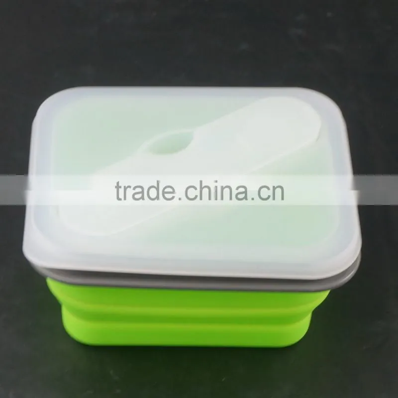 16130 Collapsible Silicone Kids Food Storage box