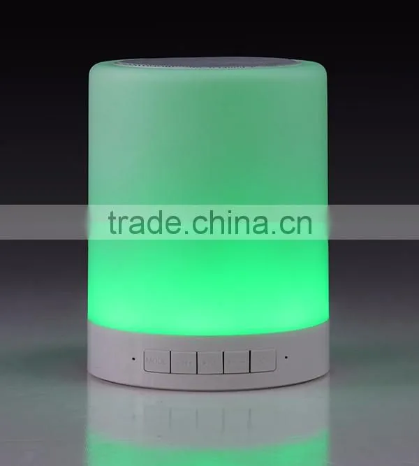 MP3 Player Portable Led Touch Sensor Table Lamp With Mini Bluetooth Speaker