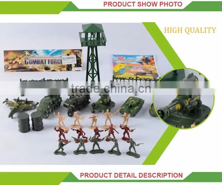 Top selling cheap set kids play soldier base military tank toys