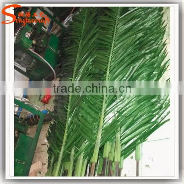 songtao fake plastic palm leaves artificial palm tree leaves for sale