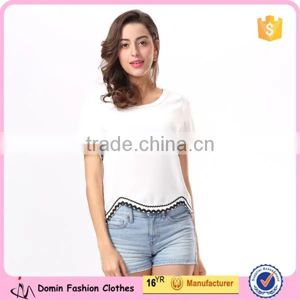 Wholesale Price Hot Quality 2015 Newest Loose Crop Tops For Women