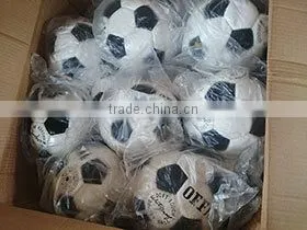 Outlet soccer-ball Size 5 stock PU soccer balls liquidation lot 150710Vl