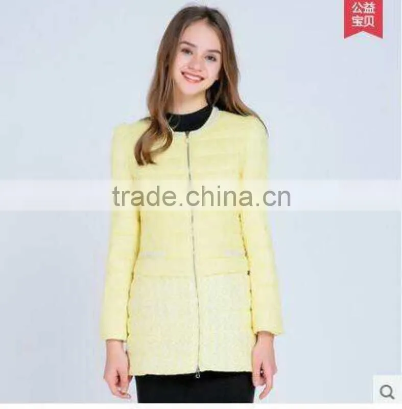 GZY down jacket women female coat slim charming model winter coat stock export Middle east 2017 china mixed model