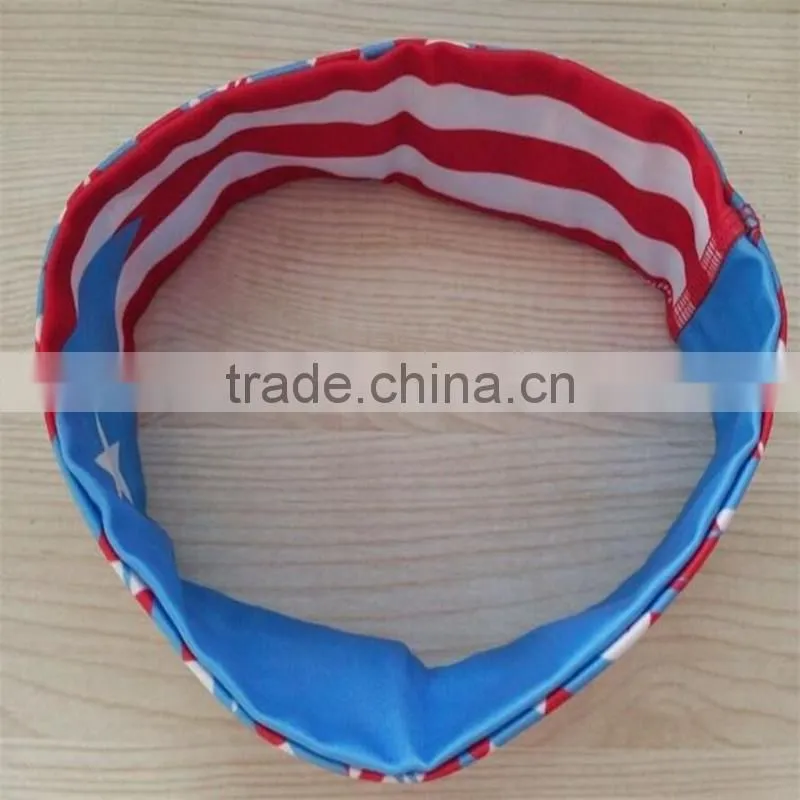 lycra elastic sports yoga sweatband hair bands