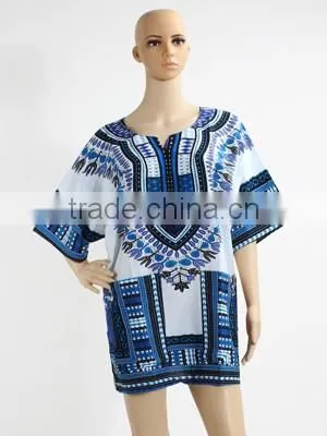 Wholesale African Tradition Summer Wearing Unisex African Shirts Dashiki