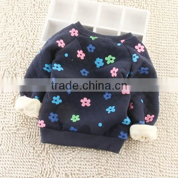 2016new designs fashion girls sweatshirts jacket without hood