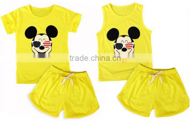 Customize Design Kids Summer Clothes Short Sleeve Children T-shirt With Cartoon Printing