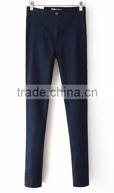 Runwaylover EY0616P Hot Sale 2017 Women High Waist Denim Pencil Pants
