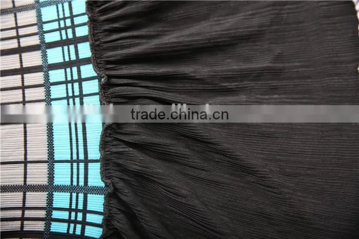 stripped high waist style elastic fashion women turkish long skirts with decoration