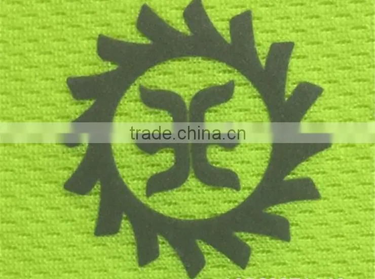 relfective letters be heated transfer on T-shirt or polo shirts
