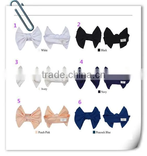 2017 Fancy solid color fabric baby headband custom multifunctional headwear Hair Accessories