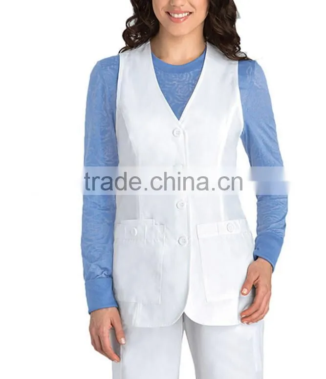 Wholesale nurse's uniform fabric nurse uniform vest designs