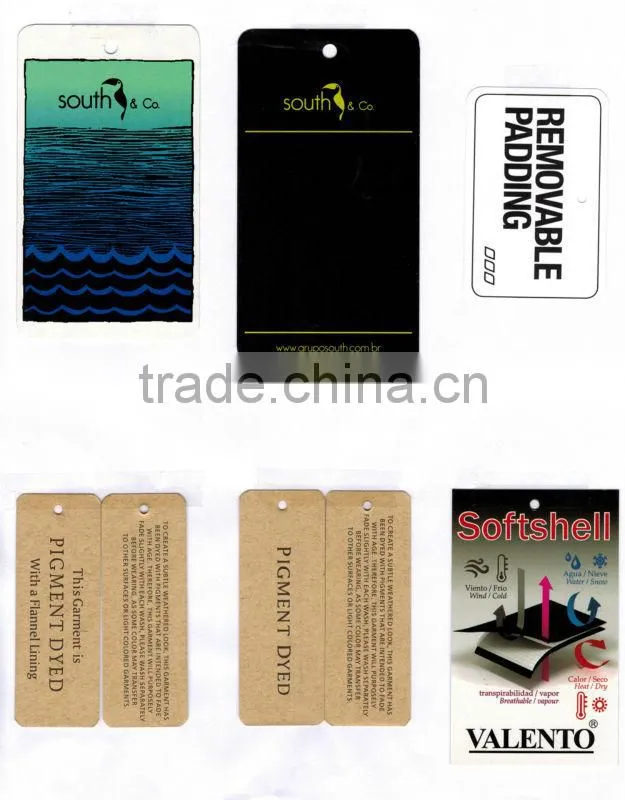 customized design logo paper hang tags