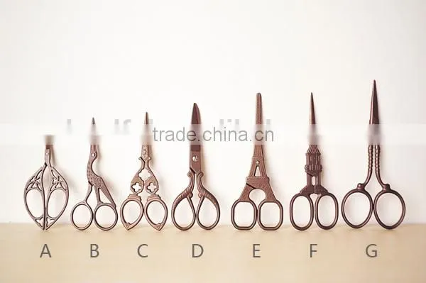 Fancy Embroidery Scissors Craft Vintage Antique Scissors The Eiffel Tower Scissors