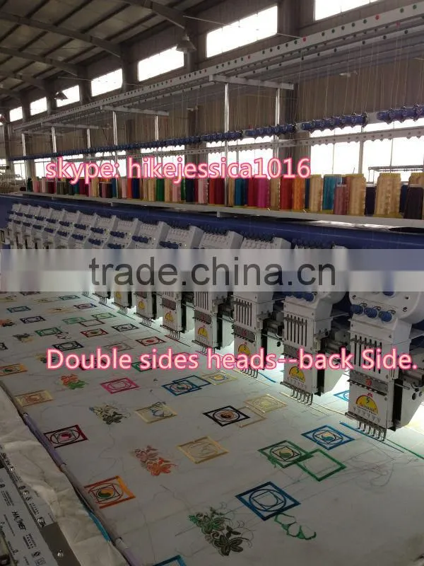 fushun 615 15heads double sides heads flat normal computerized embroidery machine