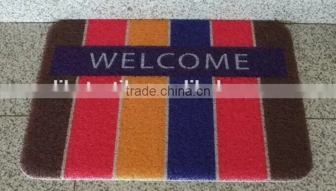 Small MOQ unique design PVC coil door mat custom printed door mat