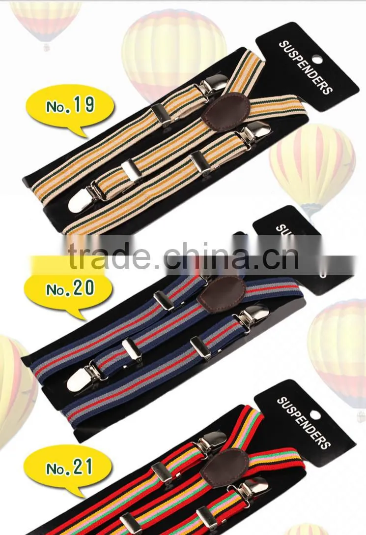 Striped Adjustable Boy/Girls Kid Toddler Suspenders Braces