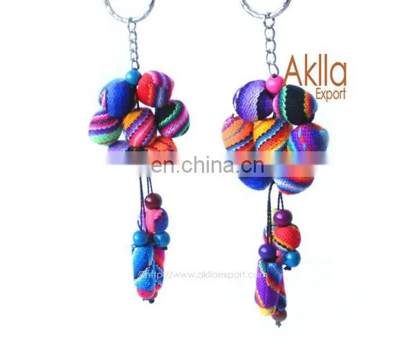 Aguayo Keychains with Acai Seeds