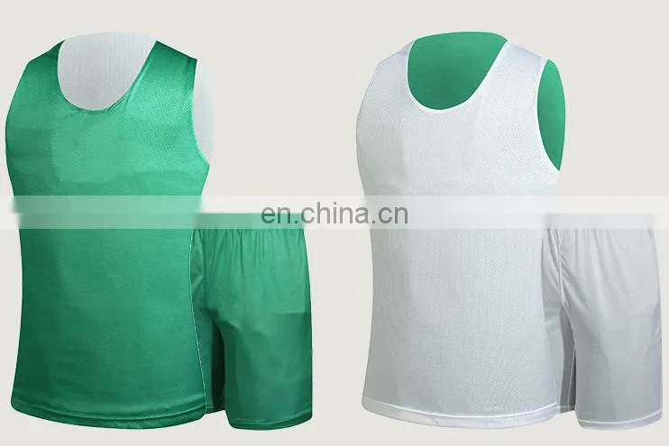 custom team youth polyester reversible basketball uniforms