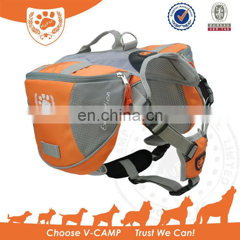 My Pet Outdoor Quick Release Dog Backpack with harness