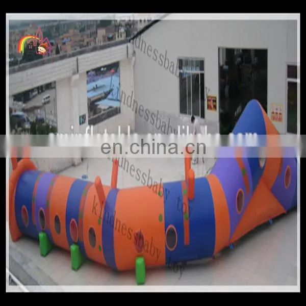 Popular funny inflatable caterpillar tunnel for kids to sale