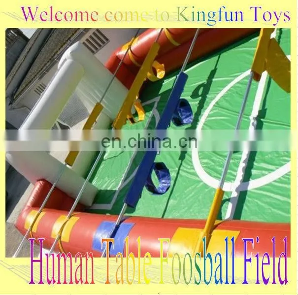 HOT inflatable human soccer cour,soccer sport