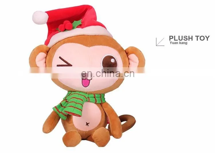 2016 Christmas stuffed animal plush monkey toys dolls