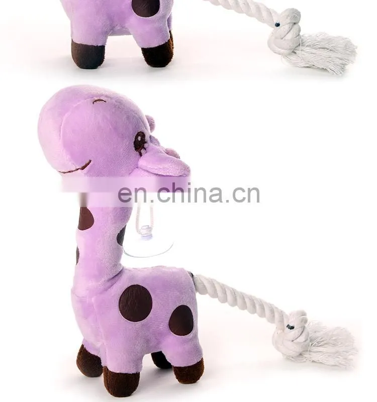 2014 cute plush giraffe pet toy