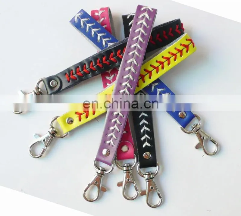 Popular Cheap Leather Sports Softball Bracelet