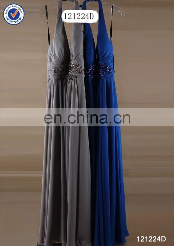 Vintage halter grey mother of the bride dresses for formal occasion