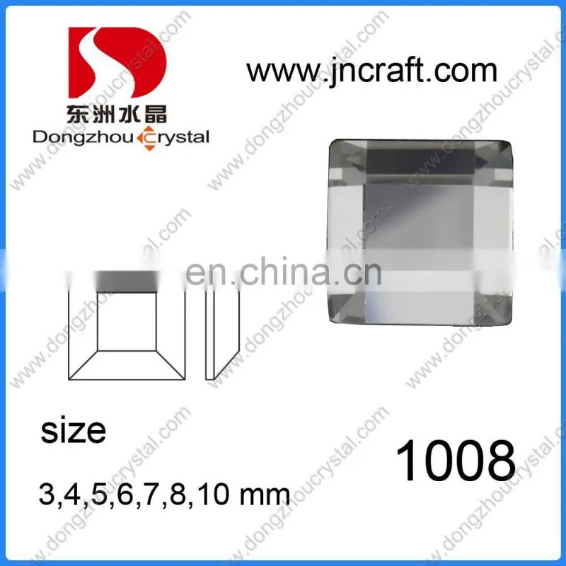 DZ-1012 Wholesale Loose Crystal Garment Beads Mirror Glass Stone for Clothing Decoration