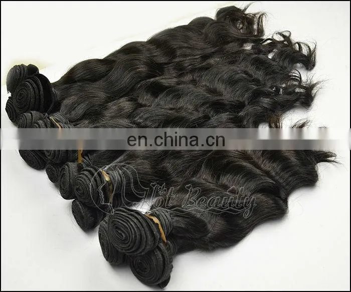 Large Stocks Malaysian 14 16 28 30 inch Human Hair Weave Extension