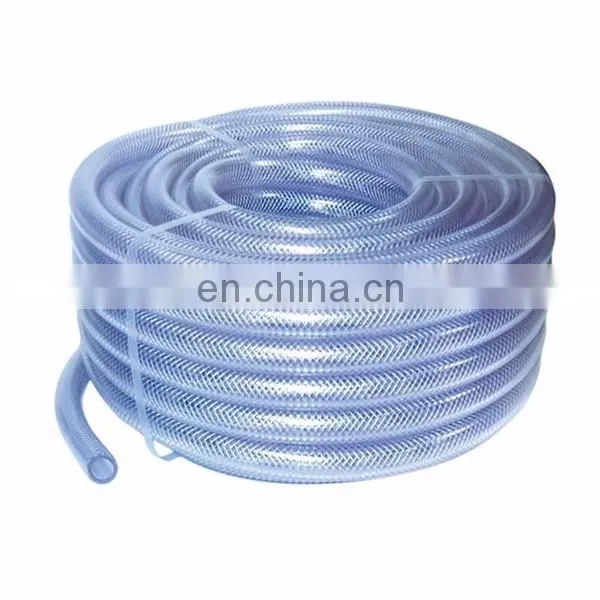 Food Grade - Oil / Water / Gases - Reinforced Pipe Tube Clear PVC Braided Hose
