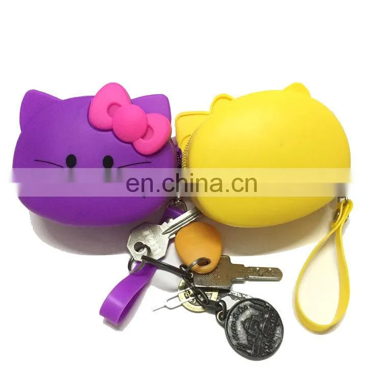 Novelty Fashion Kids Gifts Coin Case Women Clutch Zipper Change Money Wallet Silicone Coin Purse
