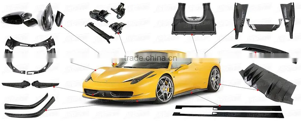 CARBON FIBER REAR FOG LIGHT COVERS FOR FERRARI F12 BERLINETTA(JSK111208)