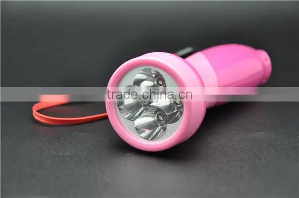 rechargeable led flashlight OMK 3224 pink led flashlight