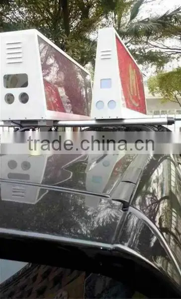 Waterproof hot Sale Outdoor 3G/WIFI Wireless Bus/Car/Truck Roof LED Taxi Top Advertising Sign from Shenzhen China