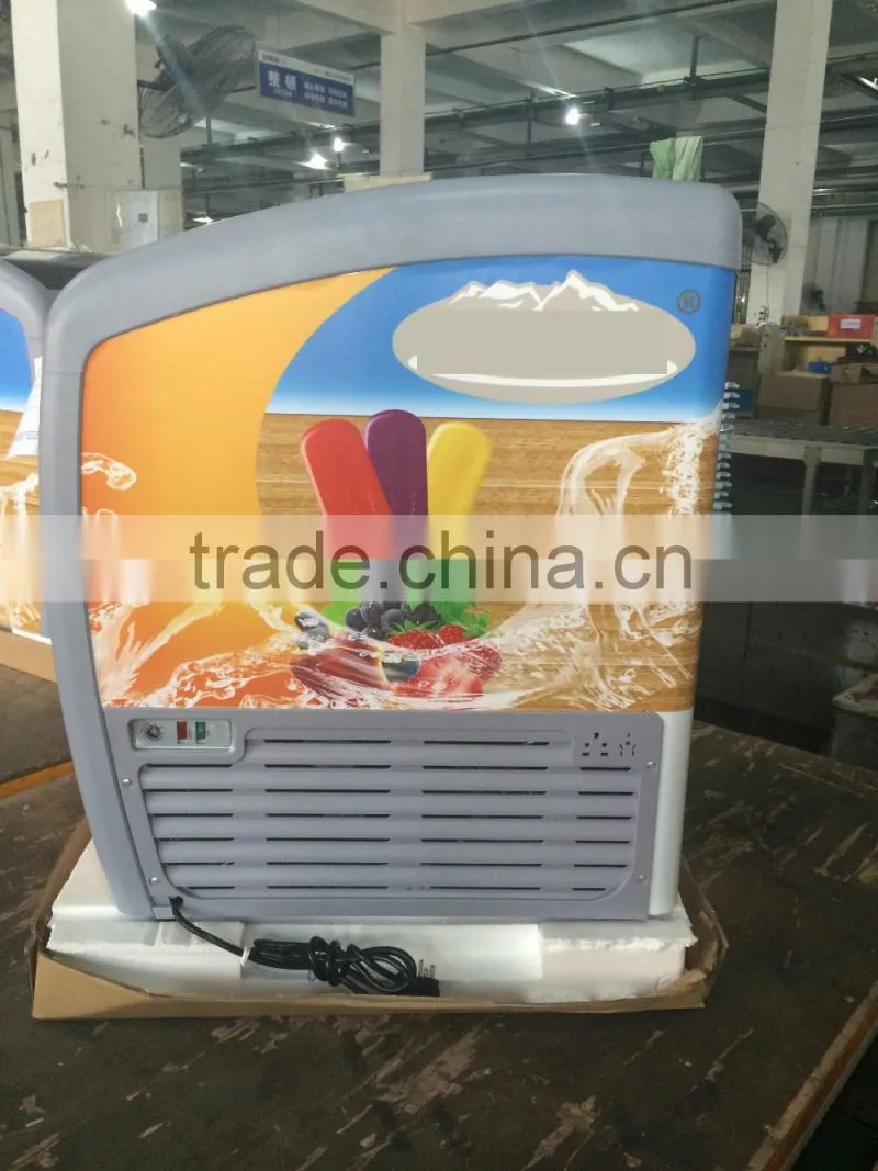 Ice Cream Chest Showcase With Glass Door And ETL Certificate,Curved Glass Door Ice Cream Freezer