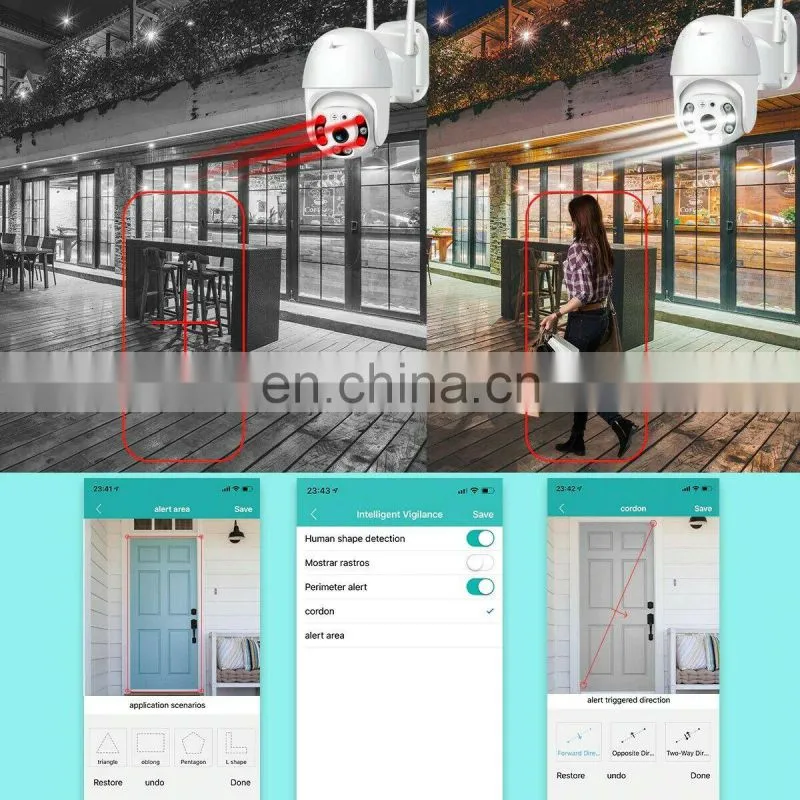 1080P WIFI IP Wireless Camera Outdoor CCTV HD PTZ Smart Home Security IR 360 Cam YOOSEE Icsee