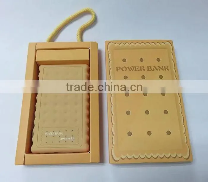 Wholesale alibaba Biscuit Power Bank charger 4000mAh for samsung